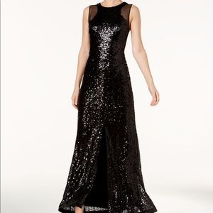 Black sequin Calvin Klein dress, size 8